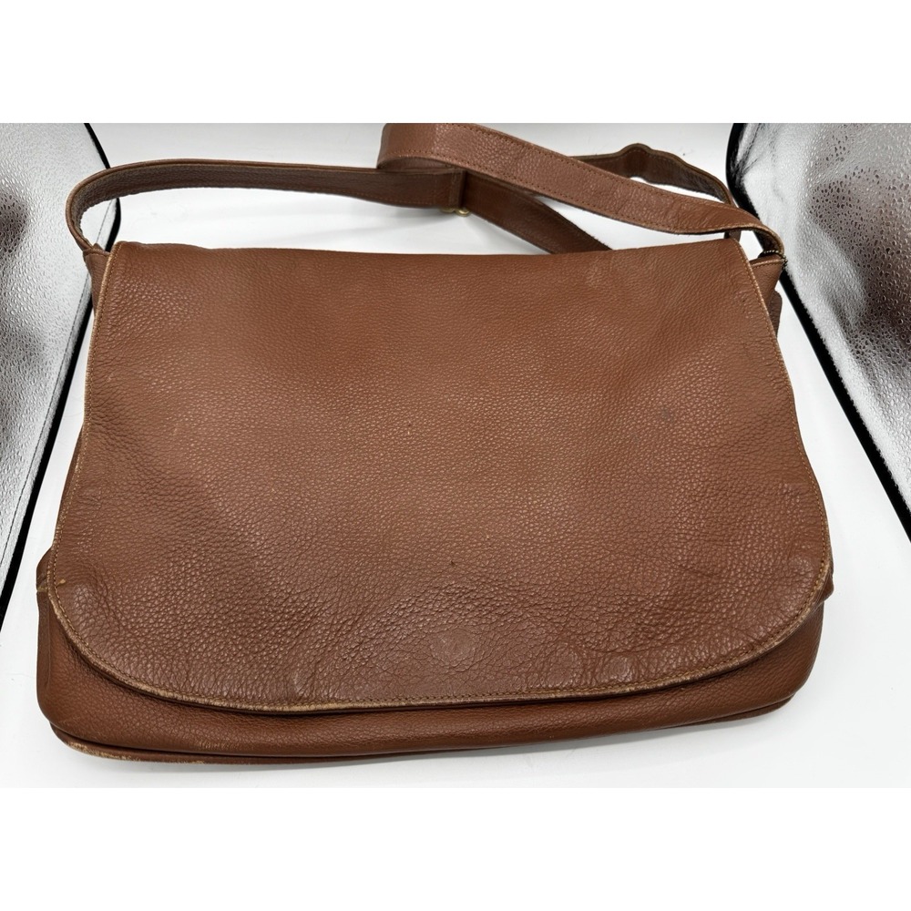 Authentic Vintage XL Coach Brown Soft Leather Briefcase Fair Condition A5B-3906